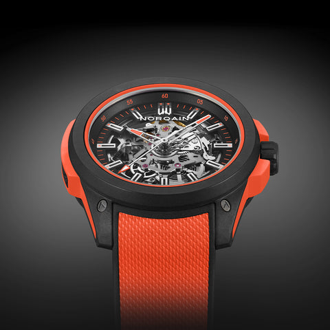 Norqain Watch Independence Wild One Skeleton 42mm Coral
