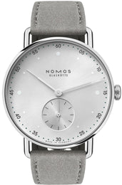 Nomos Glashutte Watch Metro 33 Metro Silver Sapphire Crystal 1122