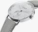 Nomos Glashutte Metro 33 Metro Silver Steel Back Watch