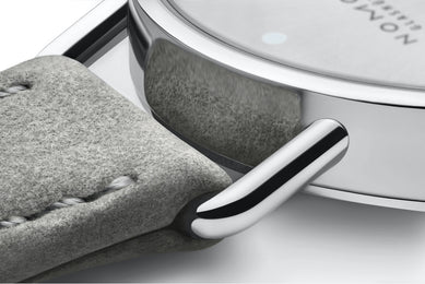 Nomos Glashutte Metro 33 Metro Silver Steel Back Watch