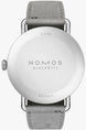 Nomos Glashutte Metro 33 Metro Silver Steel Back Watch