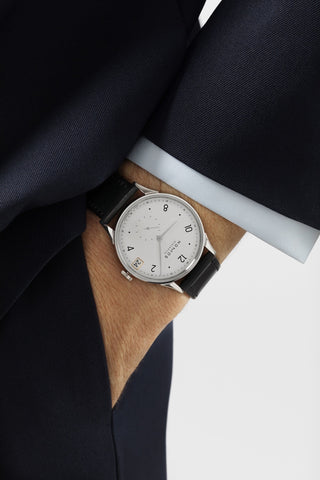 Nomos Glashutte Minimatik 39 Date Sapphire Crystal Watch