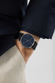 Nomos Glashutte Minimatik 39 Date Blue Sapphire Crystal Watch