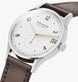 Nomos Glashutte Minimatik 39 Date Gold Sapphire Crystal Watch