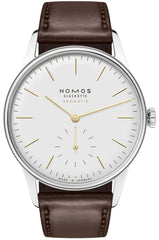 Nomos Glashutte Orion Neomatik Dore Sapphire Crystal Watch