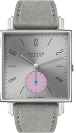 Nomos Glashutte Watch Tetra Silvercut Sapphire Crystal 477