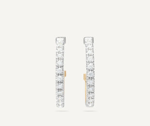 Marco Bicego Masai 18ct Yellow Gold Coil 0.68ct Diamond Earrings