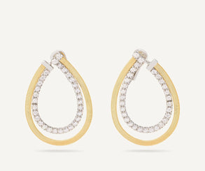 Marco Bicego Masai 18ct Yellow Gold Coil 1.27ct Diamond Earrings