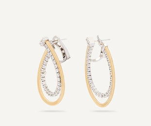 Marco Bicego Masai 18ct Yellow Gold Coil 1.27ct Diamond Earrings