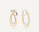 Marco Bicego Masai 18ct Yellow Gold Coil 1.27ct Diamond Earrings