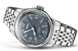 Oris Big Crown Pointer Date Watch with blue dial, leather strap, steel case