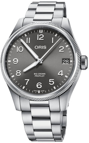 Oris Big Crown ProPilot Big Date Bracelet Watch with grey dial, steel bracelet, steel case