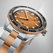 Oris Divers Sixty Five Bracelet Watch with gold dial, steel bracelet, steel case