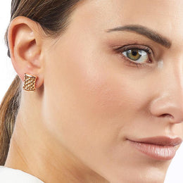 Fope Essentials 18ct Rose Gold Stud Earrings OR06