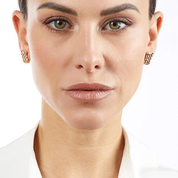 Fope Essentials 18ct White Gold Stud Earrings OR06