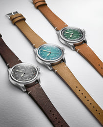 Oris Big Crown Pointer Date Cervo Volante Green Watch with leather strap, steel case