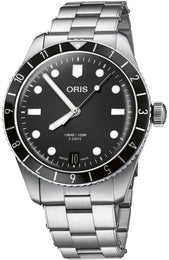 Oris Divers Sixty Five 12H Calibre 400 Bracelet Watch with black dial, steel bracelet, steel case