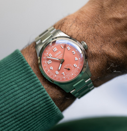 Oris Big Crown Pointer Date Calibre 403 Terracotta Watch with steel bracelet, steel case