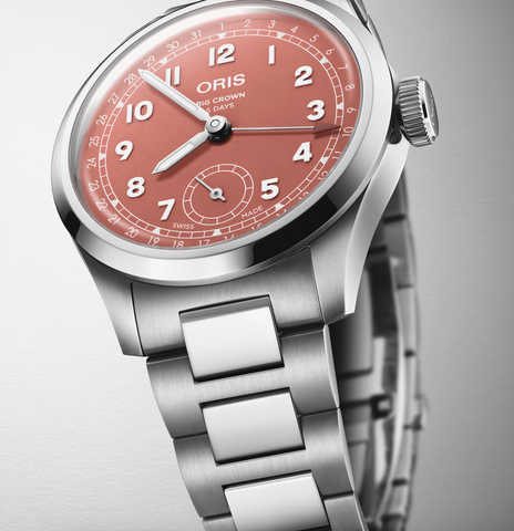 Oris Big Crown Pointer Date Calibre 403 Terracotta Watch with steel bracelet, steel case