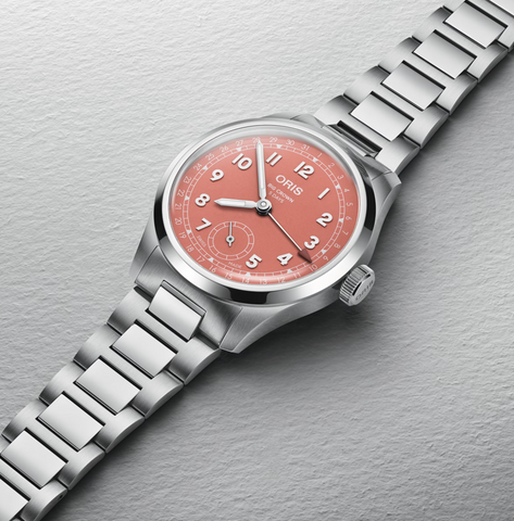 Oris Big Crown Pointer Date Calibre 403 Terracotta Watch with steel bracelet, steel case
