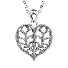 Sterling Silver York Minster Filigree Heart Pendant