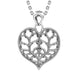 Sterling Silver York Minster Filigree Heart Pendant