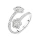 Pasquale Bruni Figlia Dei Fiori 18ct White Gold 0.47ct Diamond Flower Ring D