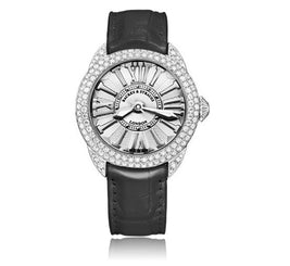 Backes & Strauss Watch Piccadilly Steel 37 3.09ct Diamond Bezel Watch
