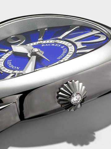 Backes & Strauss Watch Piccadilly Steel 45 Blue