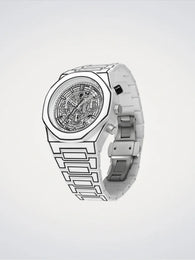 D1 Milano White Sketch Polychrono Watch