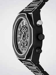 D1 Milano Black Sketch Polychrono Watch