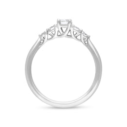 Platinum 0.44ct Diamond GIA Certified 5 Stone Ring