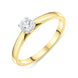18ct Yellow Gold .26 Diamond 4 Platinum Claw Ring