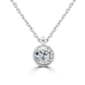 9ct White Gold 0.40ct Lab Grown Diamond Solitaire Necklace