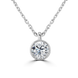 18ct White Gold 0.50ct Lab Grown Diamond Solitaire Necklace