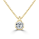 18ct Yellow Gold 0.30ct Lab Grown Diamond Solitaire Octagonal Necklace