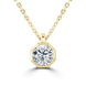 9ct Yellow Gold 0.50ct Diamond Solitaire Octagonal Necklace