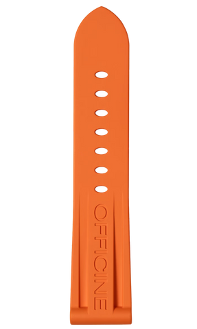 Panerai Strap Caoutchouc Orange 24/22mm