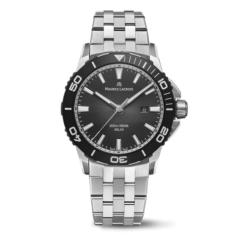 Maurice Lacroix Pontos S Solar Black Dial Bracelet Watch
