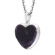Sterling Silver Blue John Unique Heart Pendant