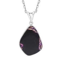 Sterling Silver Blue John Abstract Kite Pendant