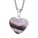 Sterling Silver Blue John Unique Heart Pendant