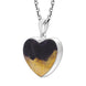 Sterling Silver Blue John Unique Heart Pendant