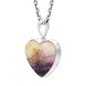 Sterling Silver Blue John Unique Heart Necklace