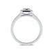 Phoenix Cut 18ct White Gold 0.60ct Diamond Halo Ring. ATD-152.