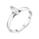 Platinum 0.33ct Diamond Marquise Cut Solitaire Ring, FEU-1573.