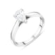 Platinum 0.40ct Diamond Pear Cut Solitaire Ring, FEU-1695.