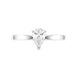 Platinum 0.40ct Diamond Pear Cut Solitaire Ring