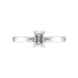 Platinum 0.50ct Diamond Emerald Cut Solitaire Ring