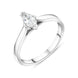 Platinum 0.50ct Diamond Marquise Cut Solitaire Ring, FEU-1574.